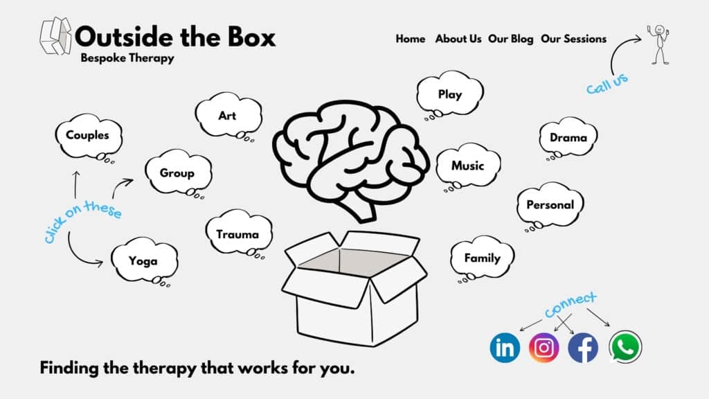 Therapy homepage example