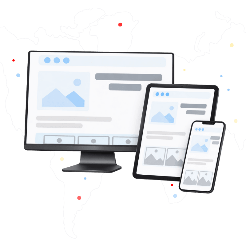 small business web design go live image