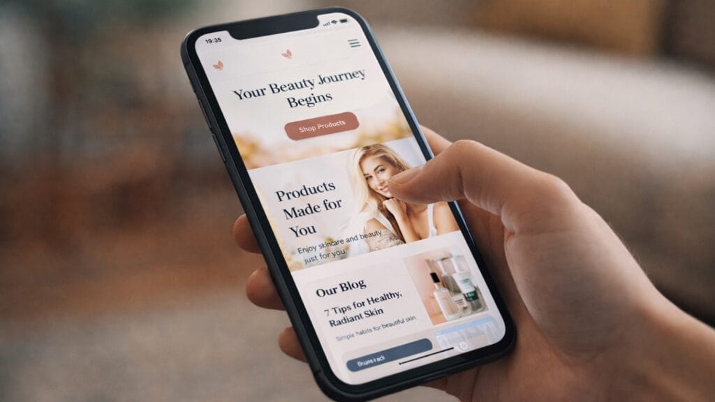 small business web design user led image