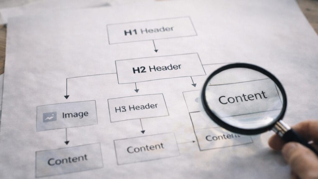 small business web design structured for clarity and SEO image