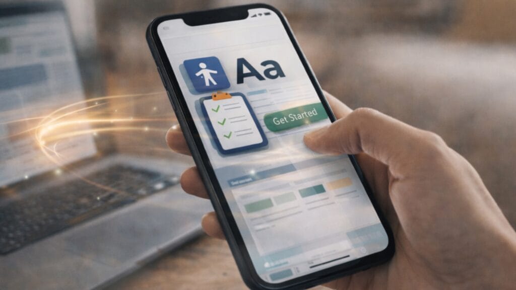 small business web design accessibility image