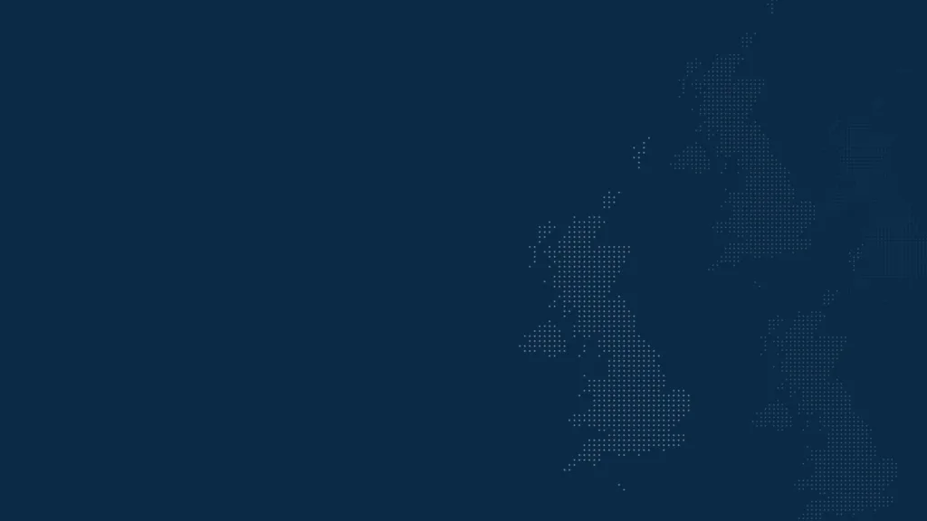 Map of UK highlighting Web Design Locations across the UK