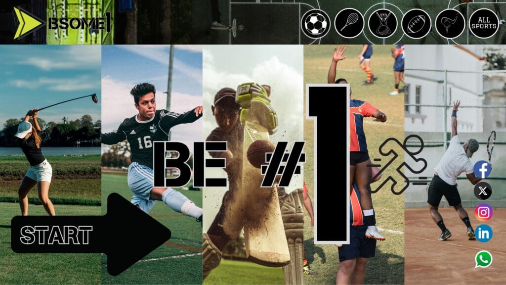 Be Some One Sports Homepage Design
