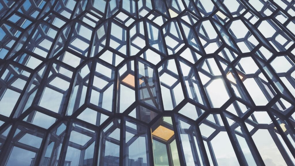 Perfectly lined building architecture representing website content that converts. Photo by Lance Anderson