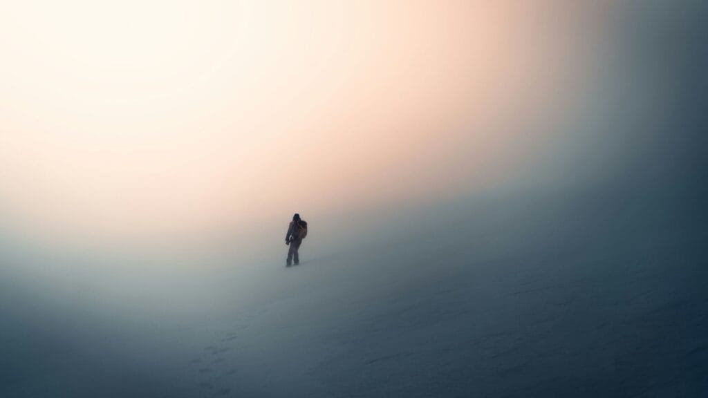 Minimal human silhouette in soft light representing trust confidence and reassurance online photo by Martin Marek.