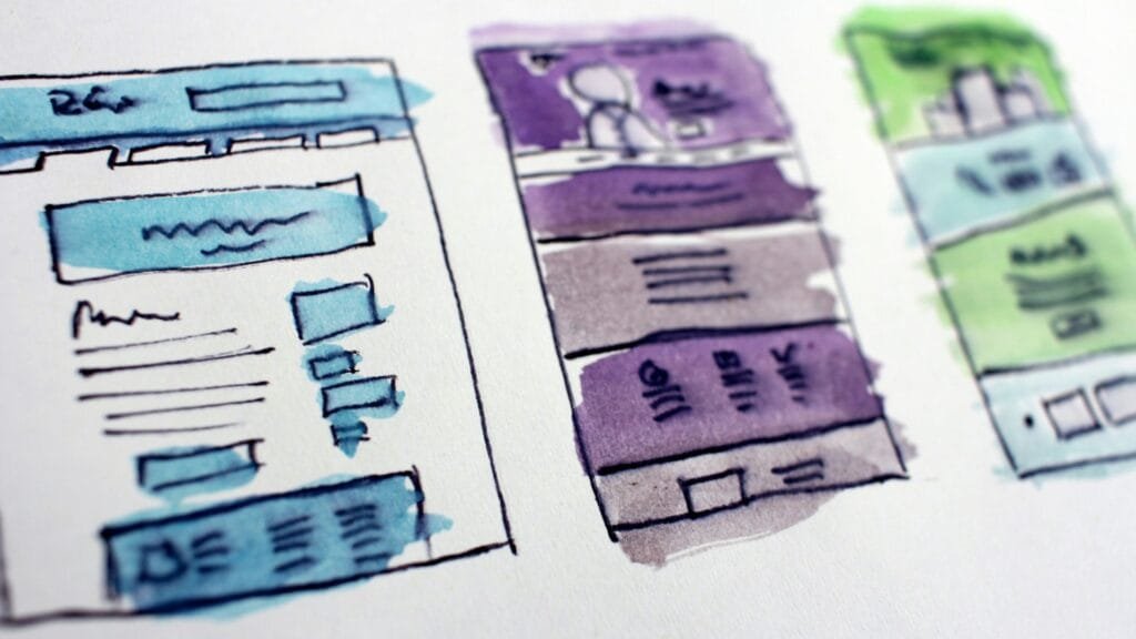 Illustration showing the idea of how a website will look. Photo by Hal Gatewood.