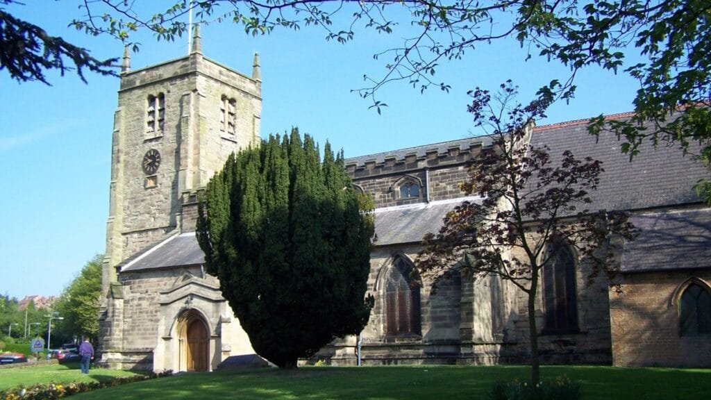 St Mary's Church in Arnold by Geoff Pick. Representing Affordable web design in Arnold.