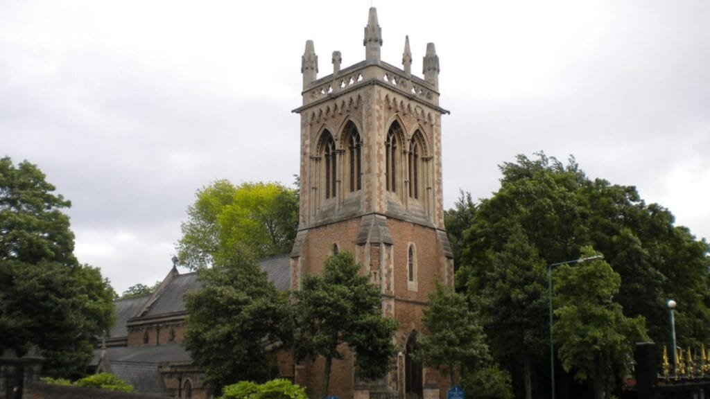 St Leodegarius' church in Basford, Nottingham. Representing web design in Basford.