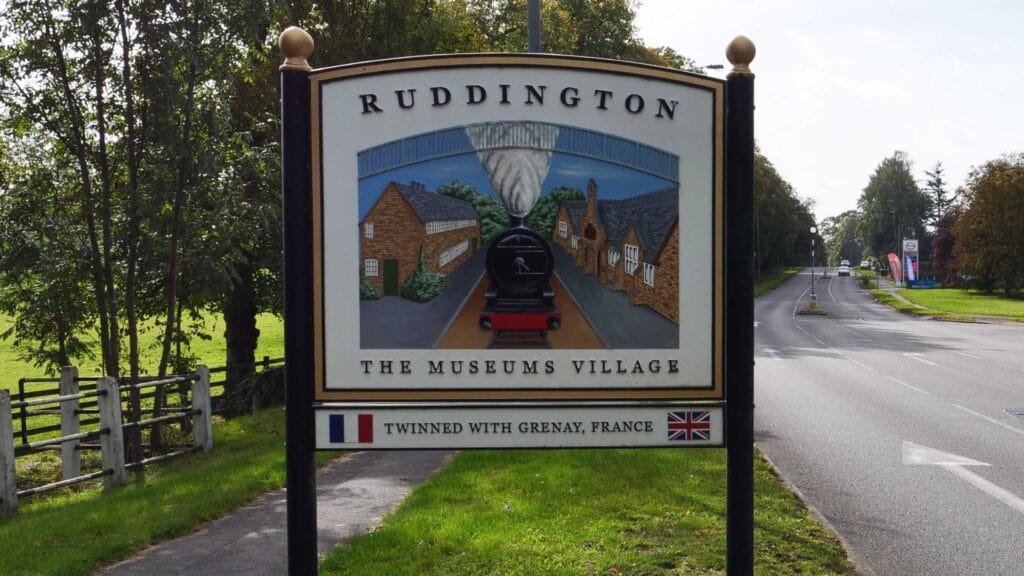 A photo of the welcome to Ruddington sign in Ruddington, Nottinghamshire. Representing business websites in Ruddington.